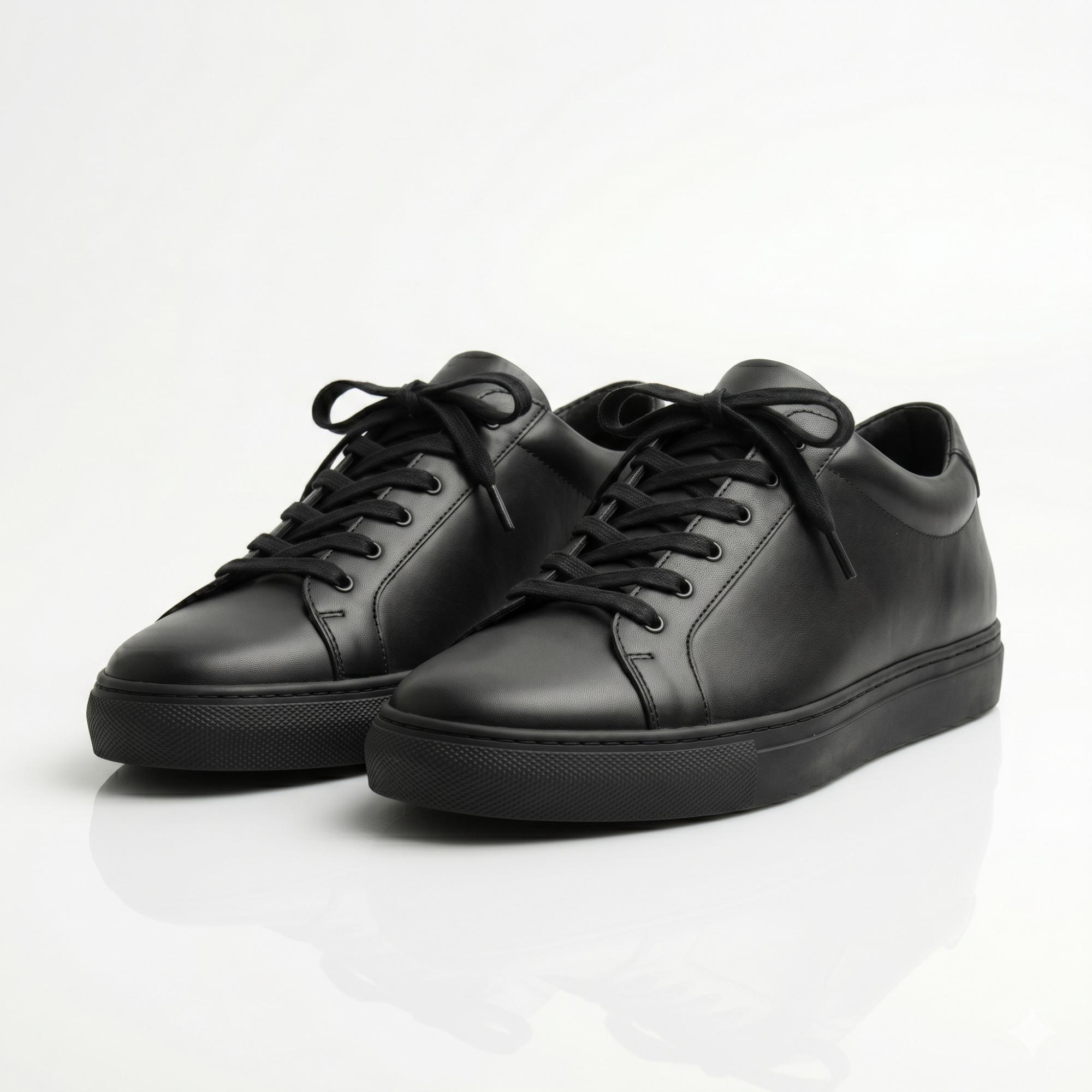 Black Ellis Leather Sneakers